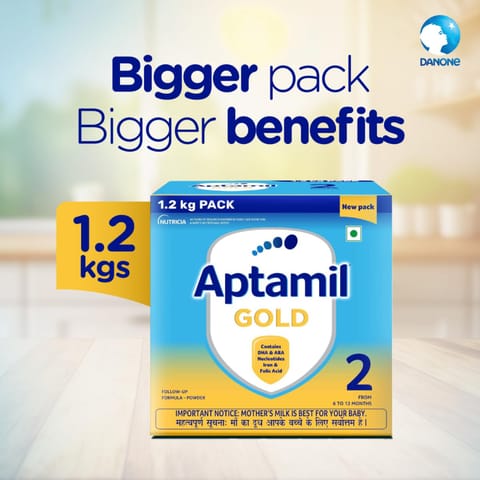 Aptamil Gold Stage 2 (6-12 Months) 1.2kg- Big pack