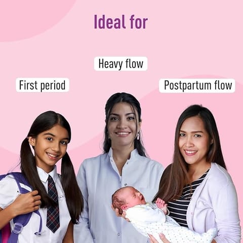 Sirona Disposable Period Panties for Women | L – XL | 360° Sanitary Protection for Heavy Flow | No Leakage, No Rashes, No Discomfort | Maternity Panties with High Absorbency | Pack of 5