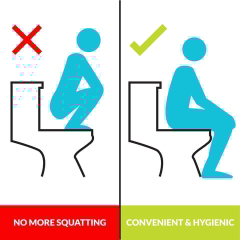 Sirona PeeBuddy Disposable Toilet Seat Cover to Avoid Direct Contact with Toilet Seats - 30 Seat Covers