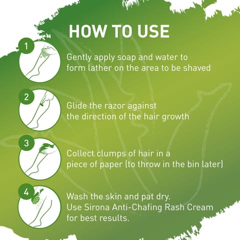 Sirona Disposable Shaving Razor for Women with Aloe Boost - Pack of 1