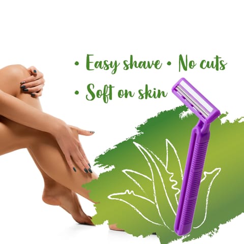 Sirona Disposable Shaving Razor for Women with Aloe Boost - Pack of 1