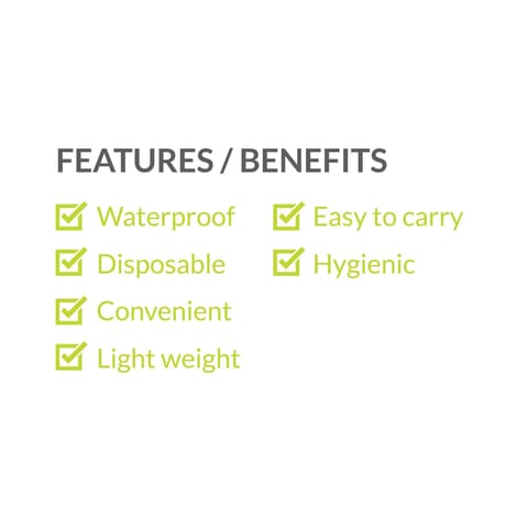 PeeBuddy - Waterproof Toilet Seat Cover - 5 Toilet Sheets