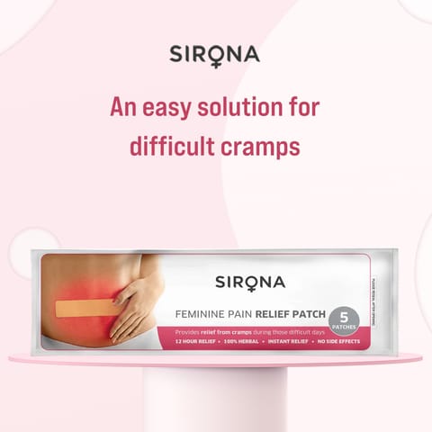 Feminine Pain Relief Patches - 5 Patches (1 Pack - 5 Patches Each)
