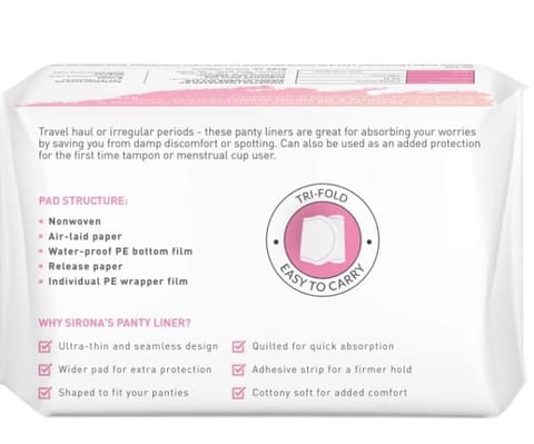 Ultra-Thin Premium Panty Liners (Regular Flow) 60 Counts - Large