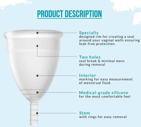 Sirona Reusable Menstrual Cup with Medical Grade Silicon - Small (1 Unit)