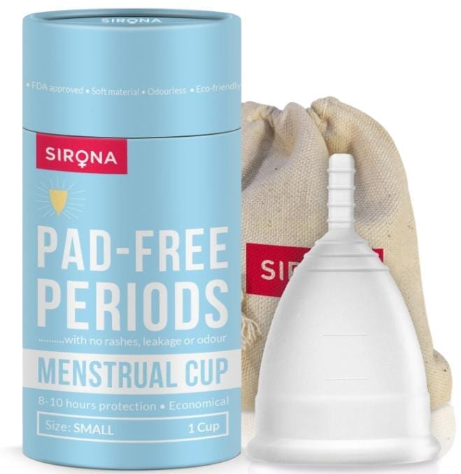 Sirona Reusable Menstrual Cup with Medical Grade Silicon - Small (1 Unit)
