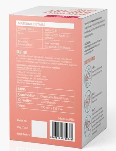 Disposable Maternity and Nursing Breast Pads for Women - 12 Pads