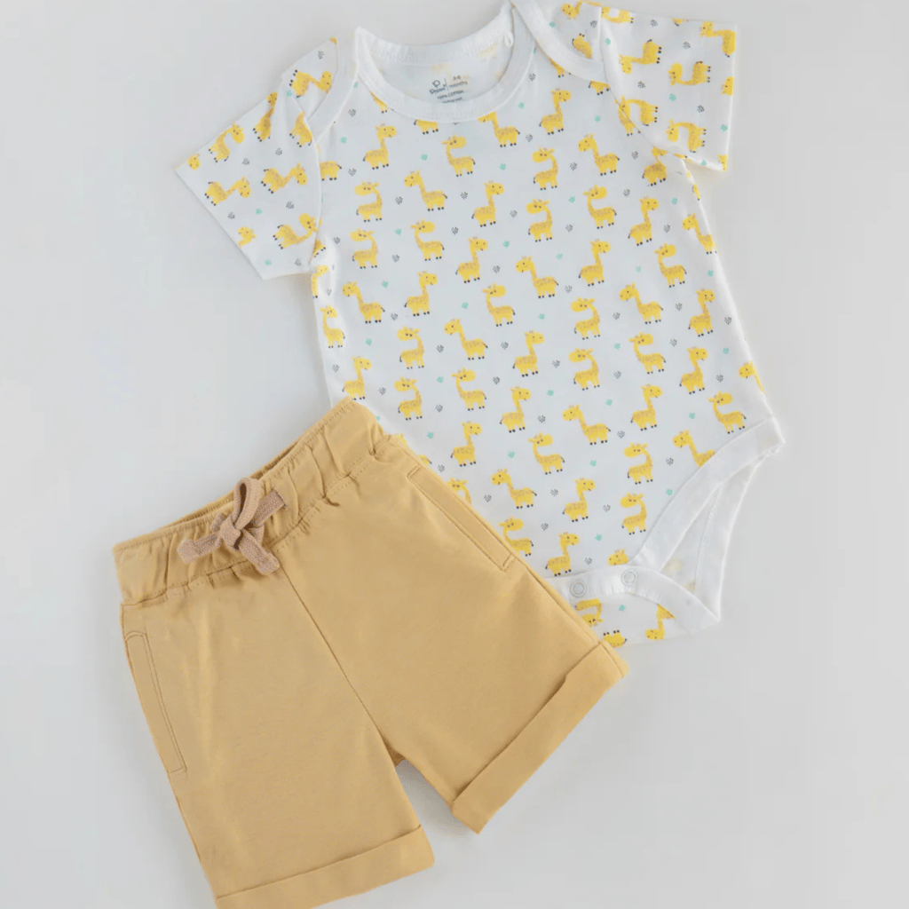 Popees Stylish & Skin-friendly Bodysuit Cord Set for Boys