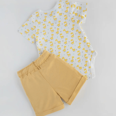 Popees Stylish & Skin-friendly Bodysuit Cord Set for Boys