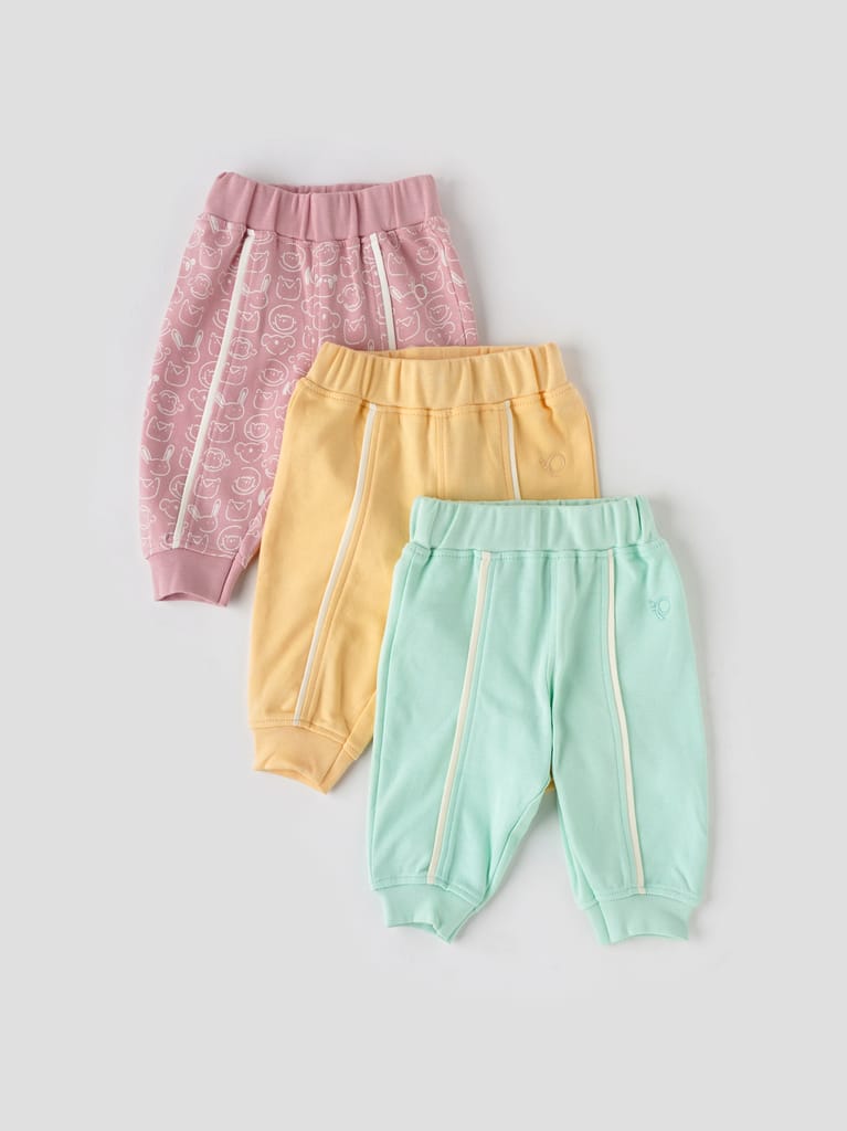 Popees Super Comfy Pants Combo for Justborn - 3PCS
