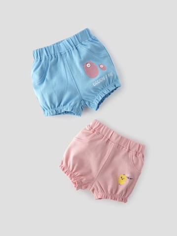 Popees Skin-friendly & Comfy Shorts for Girls (Pack of 2)