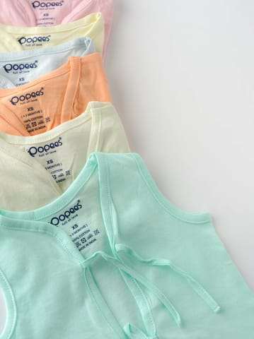 Popees Skin-friendly & Adorable Front Knot Jhabla Tops for Babies Pack of 6