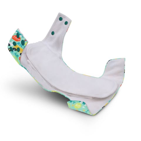 A Toddler Thing Ultra Diaper Traffic Jam with Organic Insert - Heavy Wetter - 5 layer