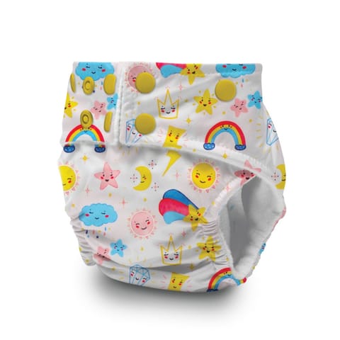 A Toddler Thing Ultra Diaper Sunshine Thunder with Organic Insert - Heavy Wetter - 5 layer