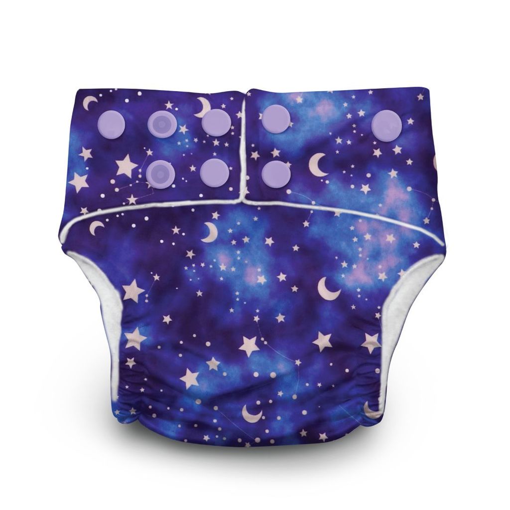 A Toddler Thing Ultra Diaper Star Gaze with Organic Insert - Heavy Wetter - 5 layer
