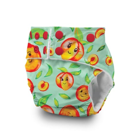 A Toddler Thing Ultra Diaper Peach on the bum  with Organic Insert - Heavy Wetter - 5 layer