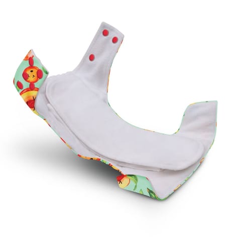 A Toddler Thing Ultra Diaper Peach on the bum  with Organic Insert - Heavy Wetter - 5 layer