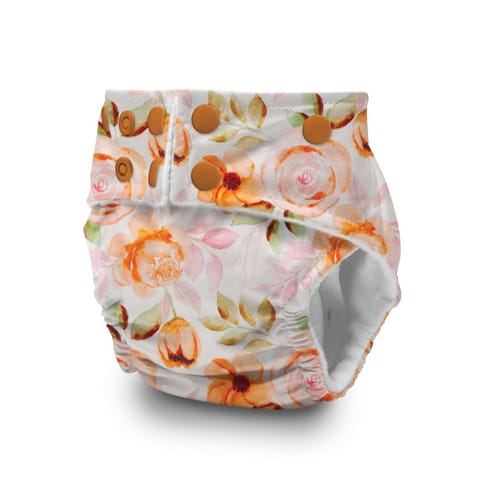 A Toddler Thing Ultra Diaper Orange Blossom with Organic Insert - Heavy Wetter - 5 layer