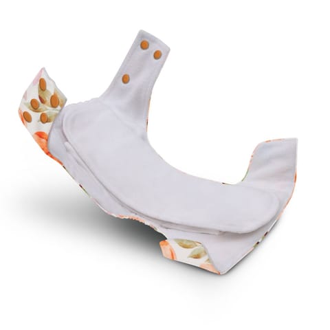 A Toddler Thing Ultra Diaper Orange Blossom with Organic Insert - Heavy Wetter - 5 layer