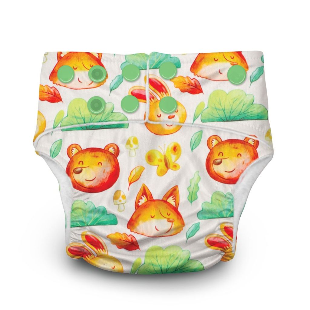 A Toddler Thing Ultra Diaper Into The Woods with Organic Insert - Heavy Wetter - 5 layer