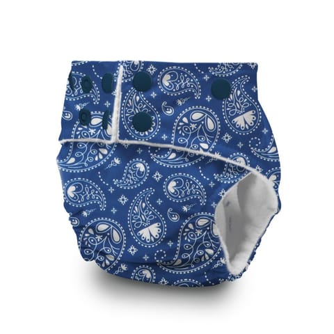 A Toddler Thing Ultra Diaper Indigo with Organic Insert - Heavy Wetter - 5 layer