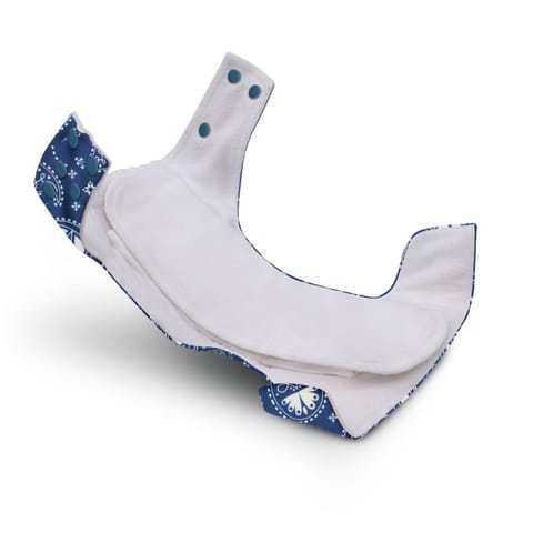 A Toddler Thing Ultra Diaper Indigo with Organic Insert - Heavy Wetter - 5 layer