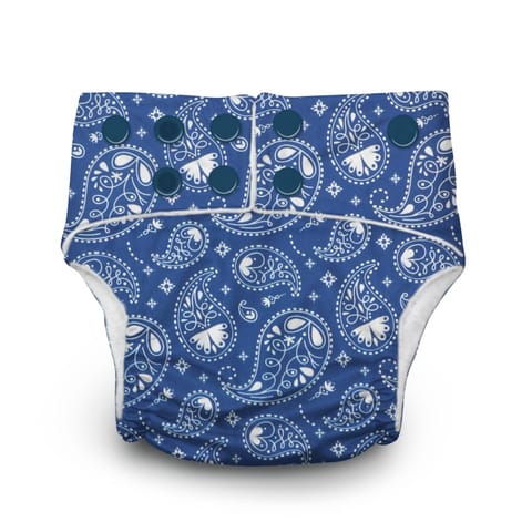 A Toddler Thing Ultra Diaper Indigo with Organic Insert - Heavy Wetter - 5 layer