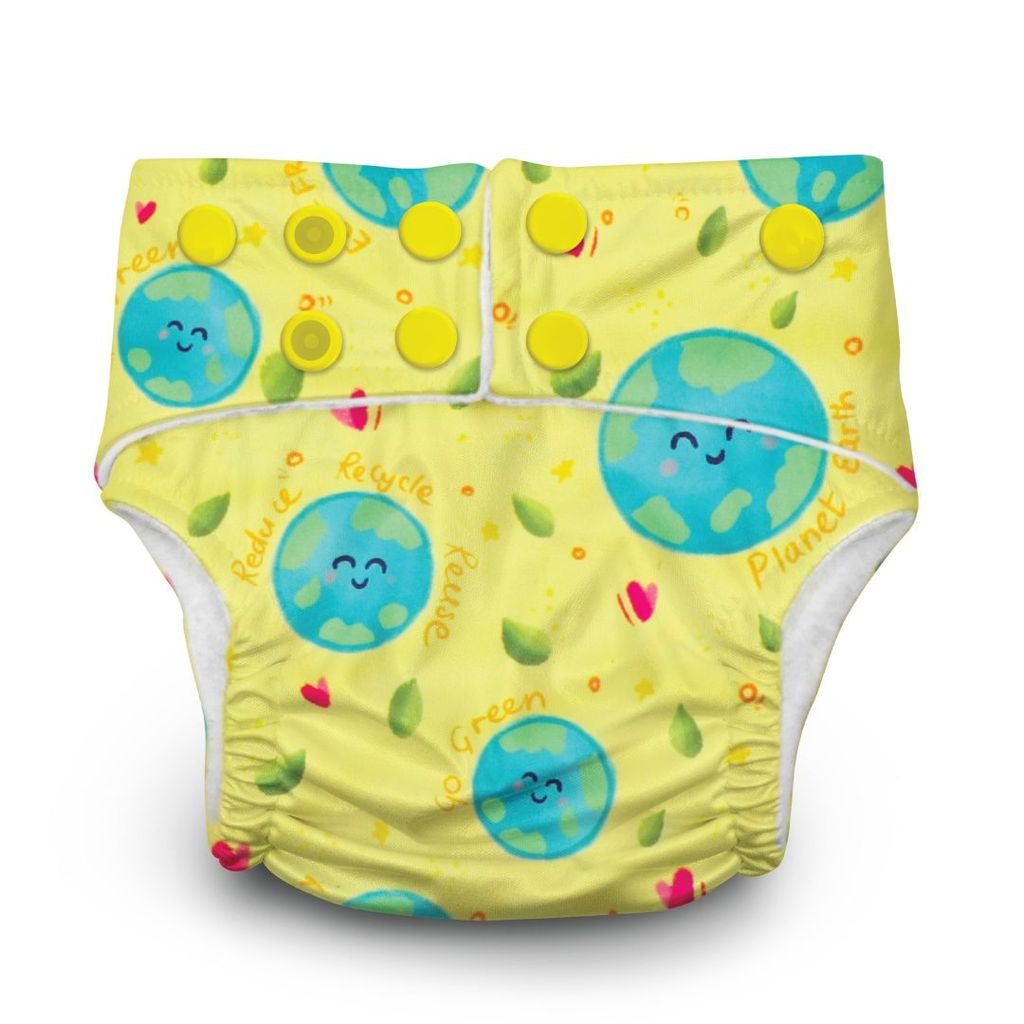 A Toddler Thing Ultra Diaper Go Green with Organic Insert - Heavy Wetter - 5 layer