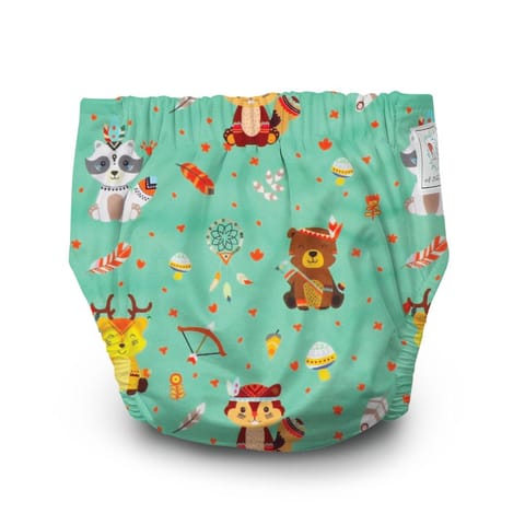 A Toddler Thing Ultra Diaper Bohemania with Organic Insert - Heavy Wetter - 5 layer