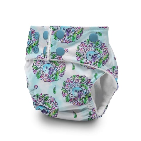 A Toddler Thing Ultra Diaper Blue Lagoon with Organic Insert - Heavy Wetter - 5 layer