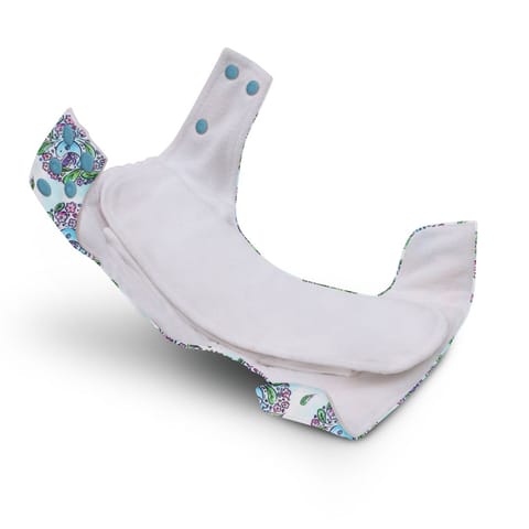 A Toddler Thing Ultra Diaper Blue Lagoon with Organic Insert - Heavy Wetter - 5 layer