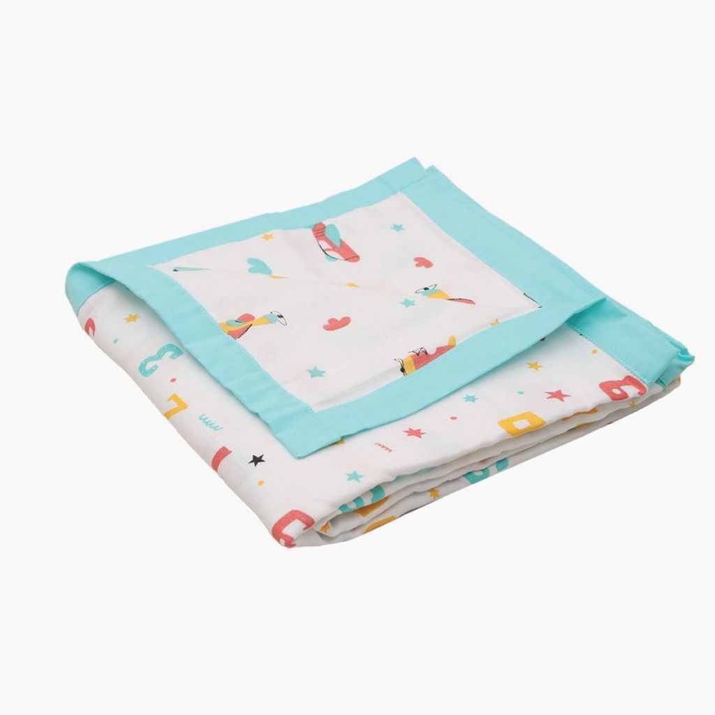 A Toddler Thing - Organic Muslin Reversible Blanket Air Hopper (0-12 months)