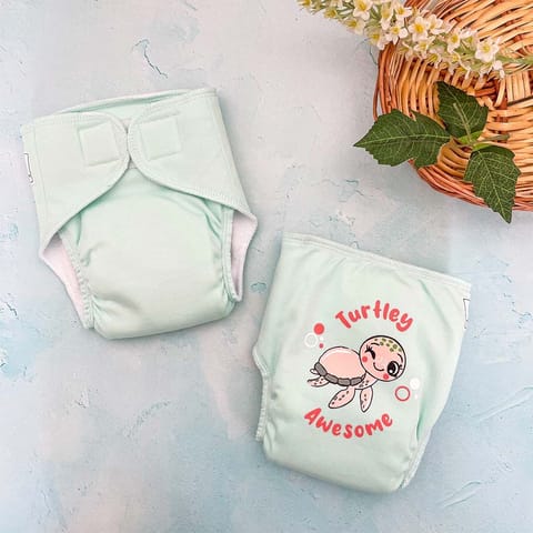 A Toddler Thing Ultra Nappies -  Turtely Blue