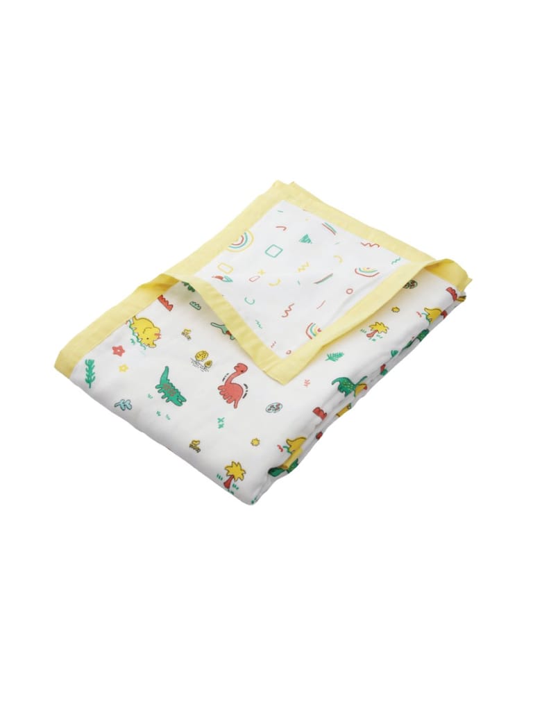 A Toddler Thing Muslin Reversible Blanket -  Stone Age