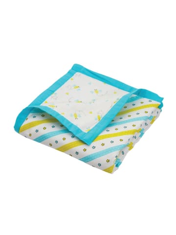 A Toddler Thing Muslin Reversible Blanket -  Buzzing Bee
