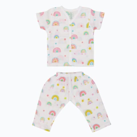A Toddler Thing Muslin Sleepsuit - Unicorn Rainbow