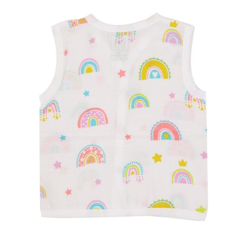 A Toddler Thing Muslin Jabla and Shorts - Unicorn Rainbow