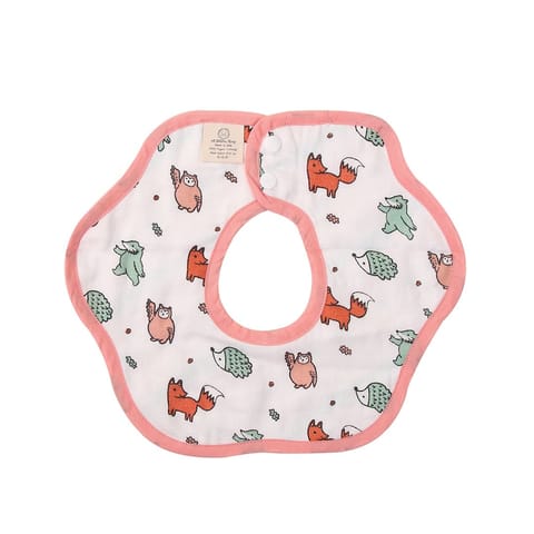 A Toddler Thing Muslin Reversible Bib - Woodlander