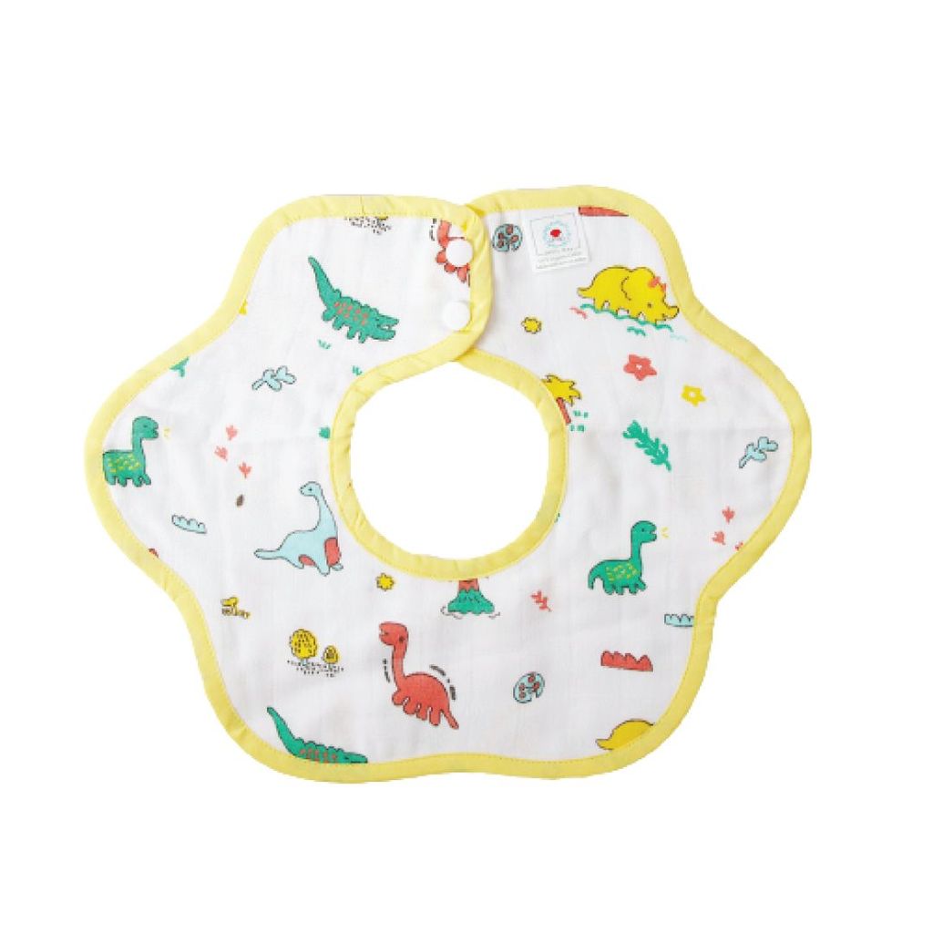 A Toddler Thing Muslin Reversible Bib - Stone Age
