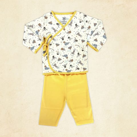 Tiny Lane Adorable and Comfortable Baby Clothing "Jungle Circus Sets" - Circus Jhabla & Lemon Yellow Pant
