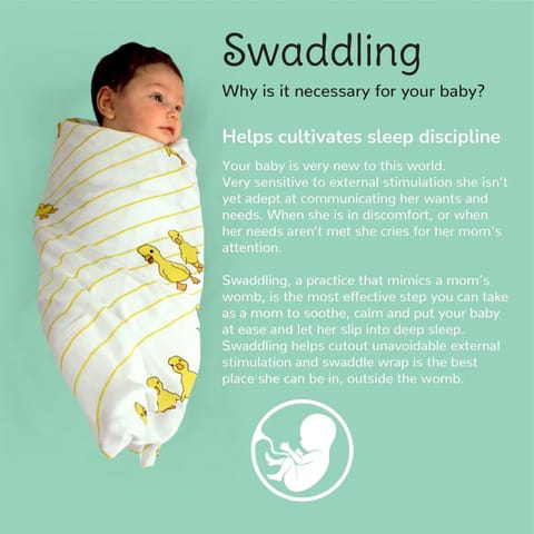 Classic White Bamboo Swaddle Set - Pack of 2