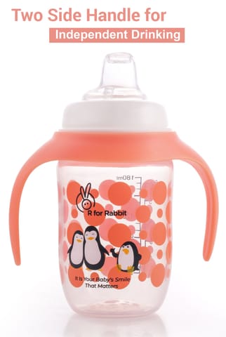 R for Rabbit Penguin Spout Cup Orange