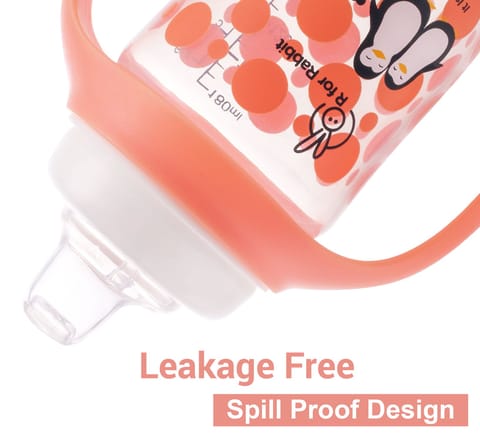R for Rabbit Penguin Spout Cup Orange