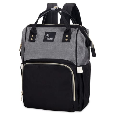 R for Rabbit Caramello Diaper Bag Smart And Fashionable Diaper Bag For Moms Black Grey
