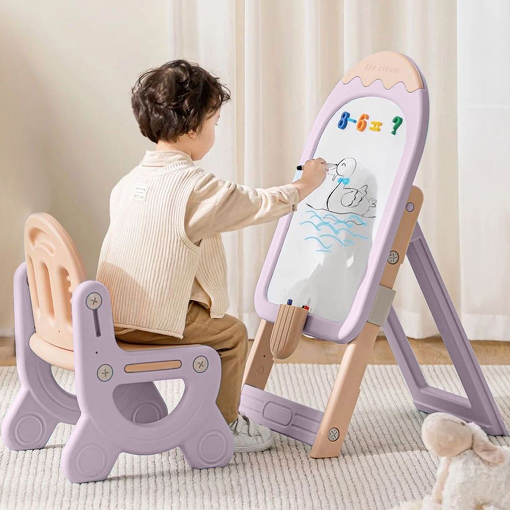 R for Rabbit Little Genius Candy- Set of Board & Chair Purple