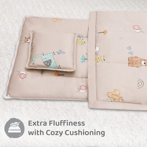 R for Rabbit Snuggy Cozy Baby Bedding With Blanket & Pillow And Odour Free Tan Brown