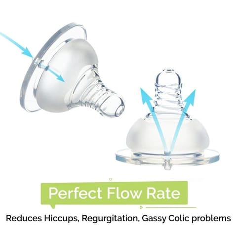 R for Rabbit First Feed Soft Silicone Teat For Steebo Crescent And Steebo Teddy Feeding Bottles