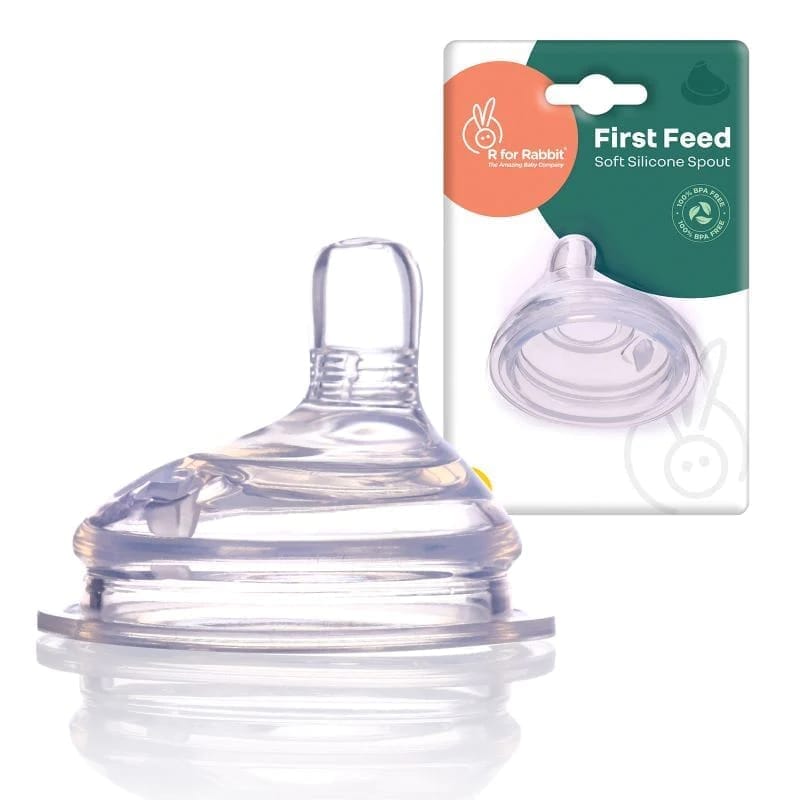 R for Rabbit First Feed Soft Silicone Spout For Steebo Giffy Feeding Bottle