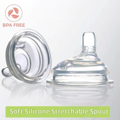 R for Rabbit First Feed Soft Silicone Spout For Steebo Giffy Feeding Bottle