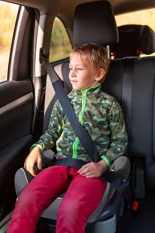 R for Rabbit Little Jack Booster Car Seat Black Grey